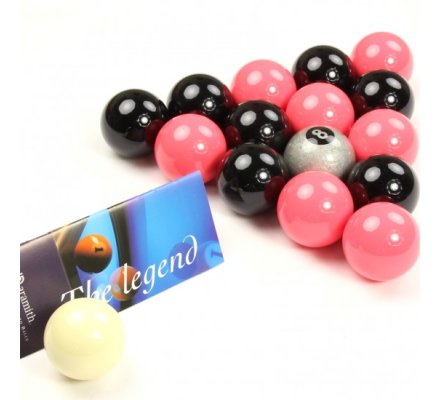 Jeu de billes pool anglais  Aramtih Black/Pink  (50.8) 