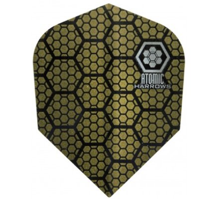 Lot de 3 ailettes de fléchette standard Atomic Gold 3302