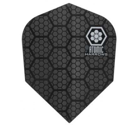 Lot de 3 ailettes de fléchette standard Atomic Black 3305