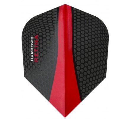 Lot de 3 ailettes de fléchette standard Harrows Retina Red 0843