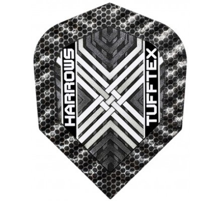 Lot de 3 ailettes de fléchette standard Tufftex White 2205