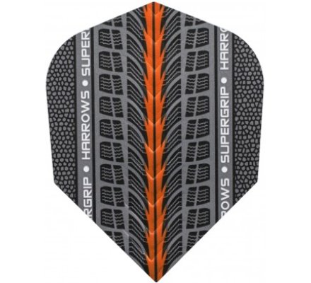 Lot de 3 ailettes de fléchette standard Supergrip Orange 1702