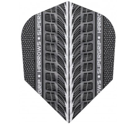 Lot de 3 ailettes de fléchette standard Supergrip Silver 1700 