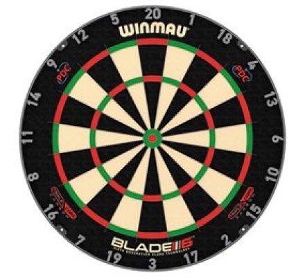 Cible de fléchettes Winmau Blade 6 Carbon