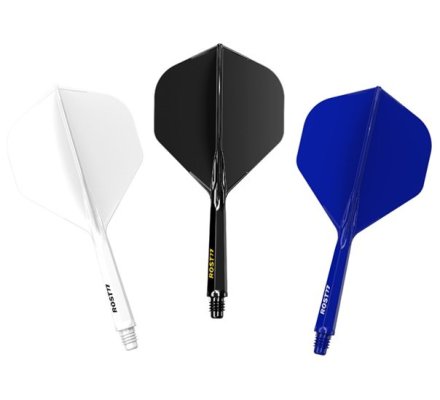 Flight/shaft Cuesoul Rost 77 Standard White Black Blue Short