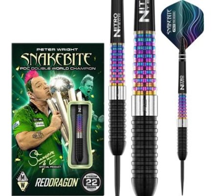 Fléchettes Acier Red Dragon Peter Wright 23 gr