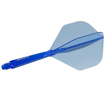 Flight/shaft Cuesoul Rost 77 Standard Blue Transparent Short