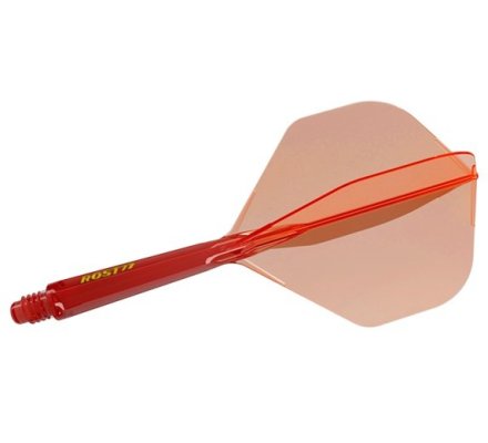 Flight/shaft Cuesoul Rost 77 Standard Red Transparent Short