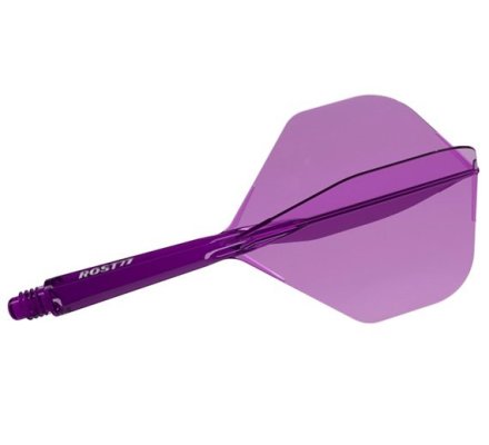 Flight/shaft Cuesoul Rost 77 Standard Purple Transparent Short
