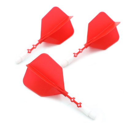 Flight/shaft Cuesoul Rost AK57 T19 Shape Rouge Blanc Medium 