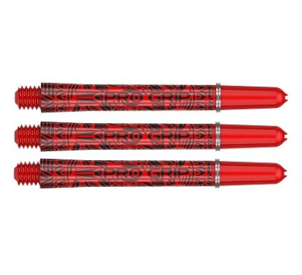 Lot de 3 Tiges de flechettes Target INK Pro Grip Rouge Short 