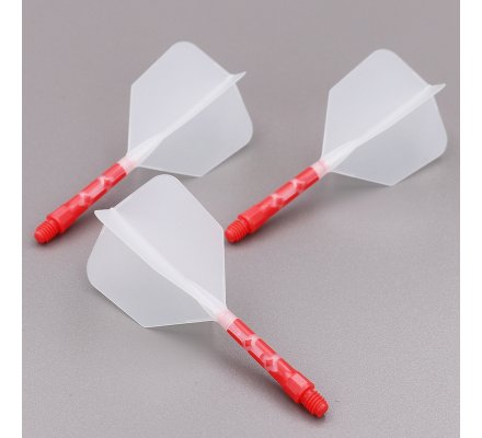 Flight/shaft Cuesoul Rost AK57 T19 Shape Clear Rouge Medium 