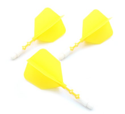 Flight/shaft Cuesoul Rost AK57 T19 Shape Jaune Blanc Medium 