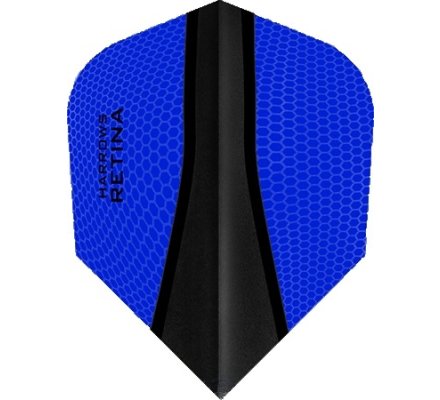 Lot de 3 ailettes de fléchette Standard Harrows Retina-X Bleu Roi 586