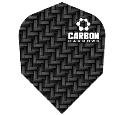 Lot de 3 ailettes de fléchette standard Carbon-Black-1200