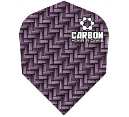 Lot de 3 ailettes de fléchette standard Carbon-Purple-1203