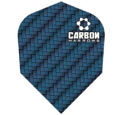 Lot de 3 ailettes de fléchette standard Carbon-Blue-1202