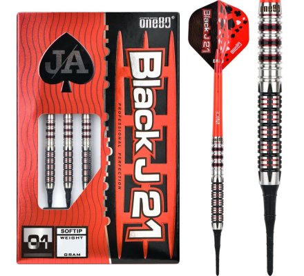 Jeu de fléchettes One80 Black J21 - 01 19 gr 