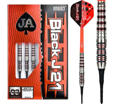 Jeu de fléchettes One80 Black J21 - 03 19 gr 