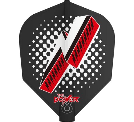 Ailettes 8 Flight Target Shape Phil Taylor Black