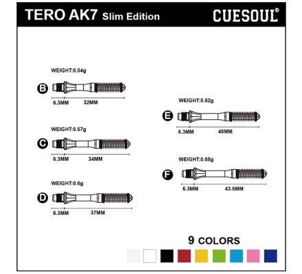 Tiges Tero AK7 Poly Blanche  Medium SF