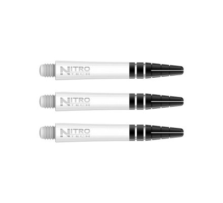 Lot de 3 tiges de fléchettes Red Dragon Nitrotech Blanche Short