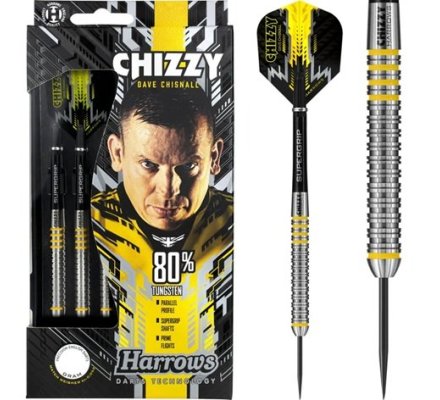 Fléchettes Acier Harrows Dave Chisnall - Chizzy 24 g 80 %