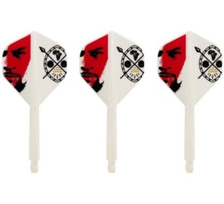 Condor AXE Dart Flights - Devon Petersen - Standard - LONGUE- Inspiration 3 - White