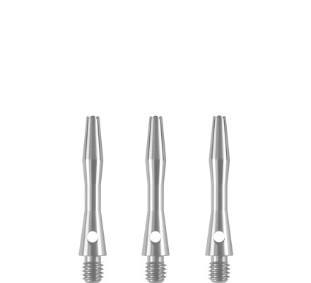 Tiges Alu Designa Argent Ext-Courte