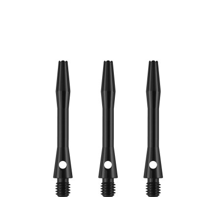 Tiges Alu Designa Black Courte