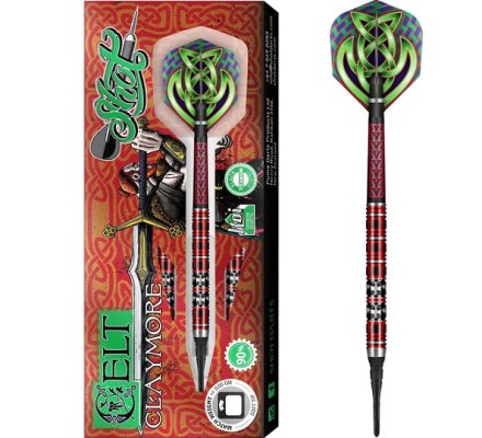 Flechettes Shot Celt Claymore Darts - Black & Red