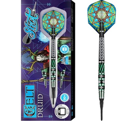 Flechettes Shot Celt Druid Darts - Black and Green