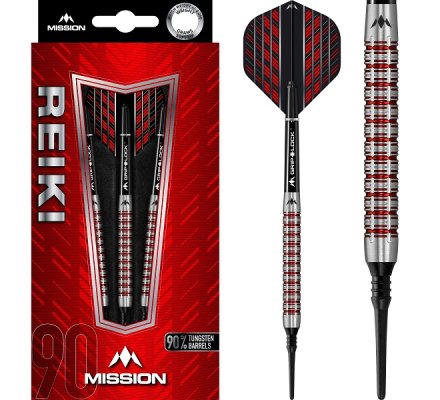 Jeu de fléchettes Mission Reiki Eleck-Grip Rouge MD347
