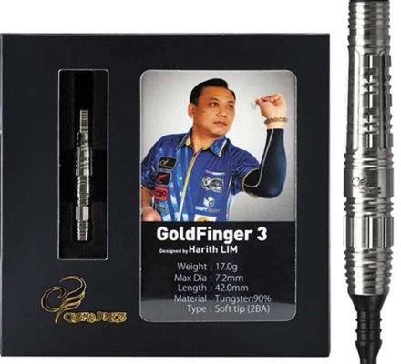 Jeu de fléchettes Cosmo Darts Harith Lim Goldfinger 3 17 gr