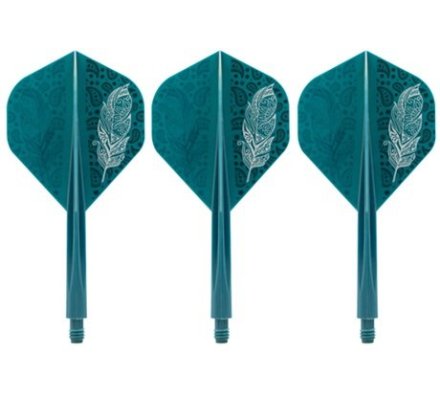 Condor AXE Dart Flights - Standard - Longue - Doodle Feather - Blue