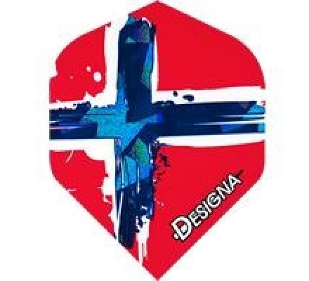 Lot de 3 ailettes Designa Patriote Norvege D104