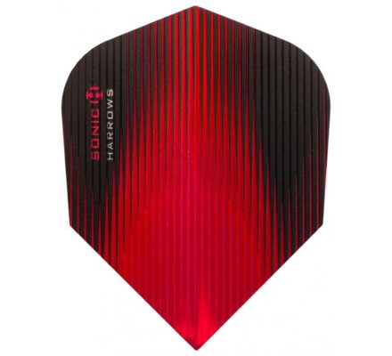 Lot de 3 ailettes de fléchette standard Harrows Sonic Rouge S0320