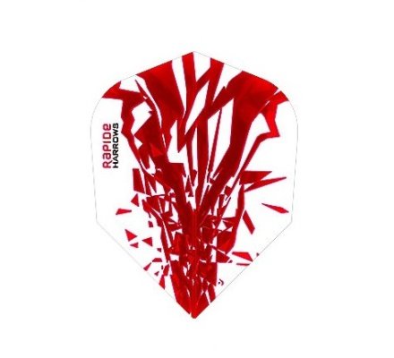 Lot de 3 ailettes Standard Harrows Rapide Rouge R0362