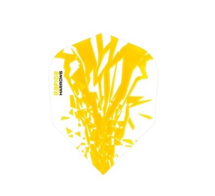 Lot de 3 ailettes Standard Harrows Rapide Jaune R0363