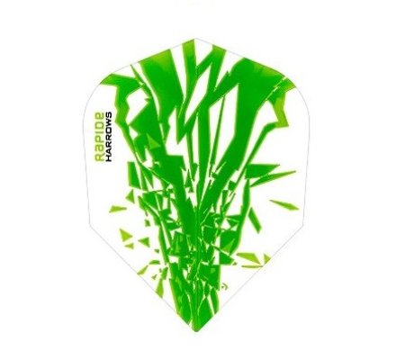 Lot de 3 ailettes Standard Harrows Rapide Verte R0364