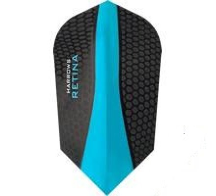 Lot de 3 ailettes de fléchette Slim Harrows Retina Bleu 849