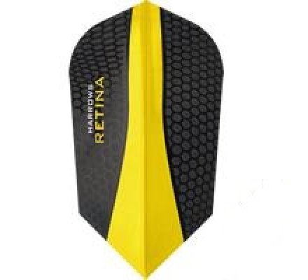 Lot de 3 ailettes de fléchette Slim Harrows Retina Jaune 189