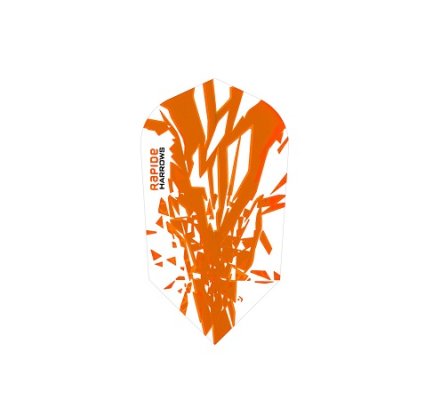 Lot de 3 ailettes Slim Harrows Rapide Orange R0074