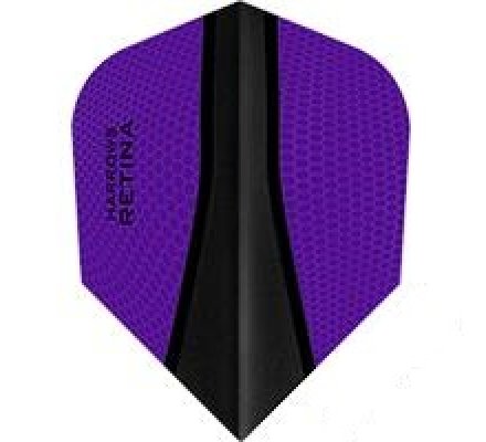Lot de 3 ailettes de fléchette Standard Harrows Retina-X Violet 085