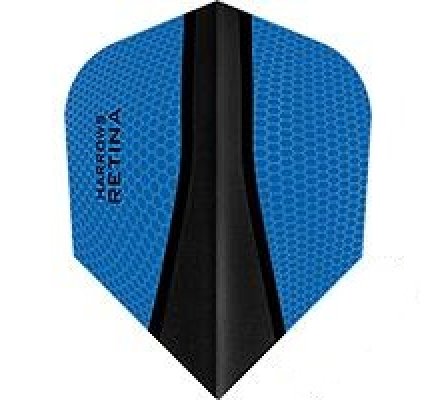 Lot de 3 ailettes de fléchette Standard Harrows Retina-X Bleu 087