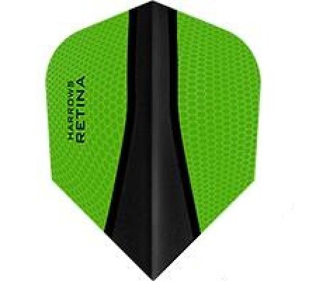 Lot de 3 ailettes de fléchette Standard Harrows Retina-X Verte 089