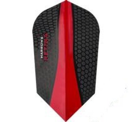 Lot de 3 ailettes de fléchette Slim Harrows Retina Rouge 190