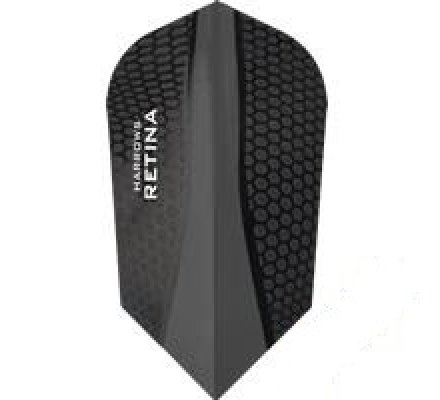 Lot de 3 ailettes de fléchette Slim Harrows Retina Noir 191