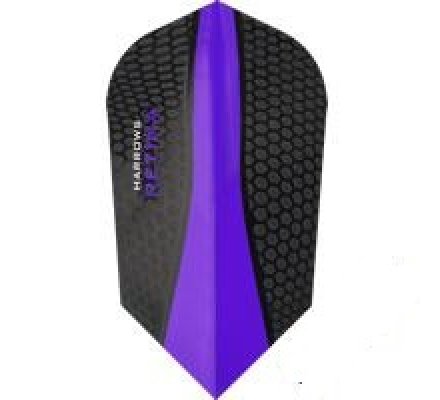 Lot de 3 ailettes de fléchette Slim Harrows Retina Violet 192