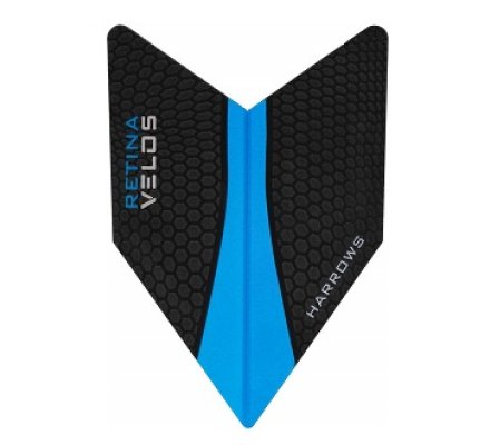 Lot de 3 ailettes de fléchette Harrows Velos Bleu V221